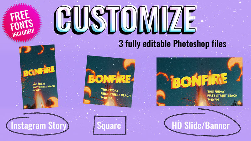 Event Graphics: Bonfire